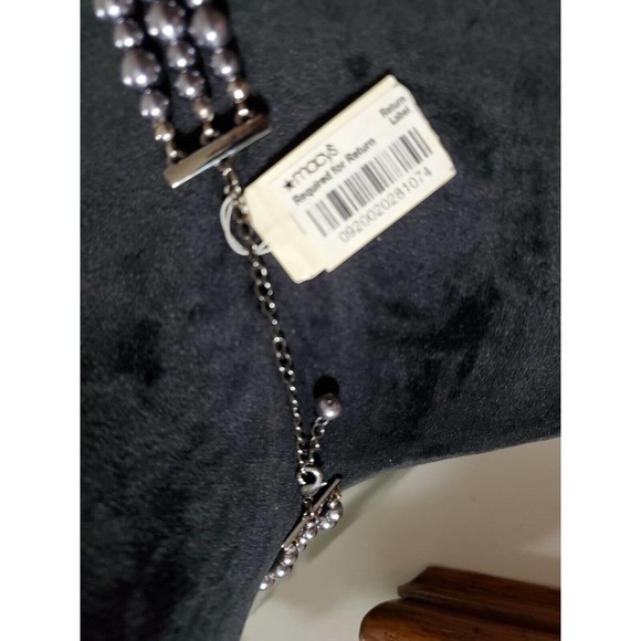 Women's Triple Standard Round Silver Balls Modern Necklace Pendant - Picture 6 of 8